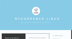 Desktop Screenshot of infogerance-linux.net